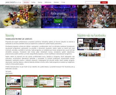 www.jevents.sk - webová stránka